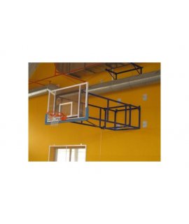 Basketbalová konstrukce otočná, interiér, vysazení od 2,5m do 4m